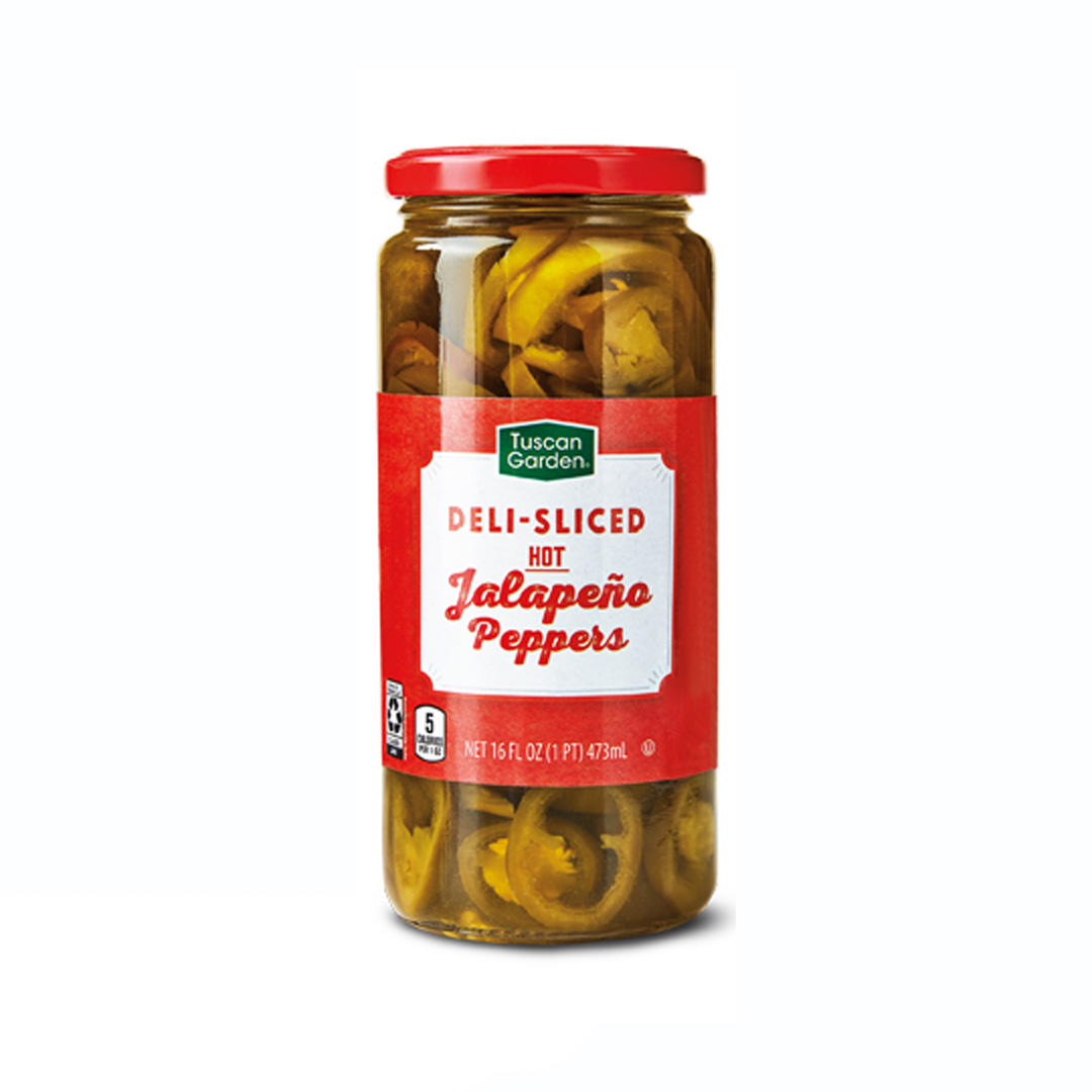 Tuscan Garden Deli-Sliced Hot Jalapeno Peppers 473ml
